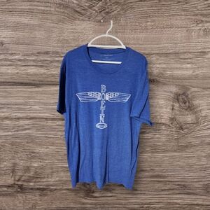 Men's Blue Graphic T-Shirt